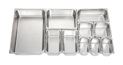 Steel Stainless Tray With Food